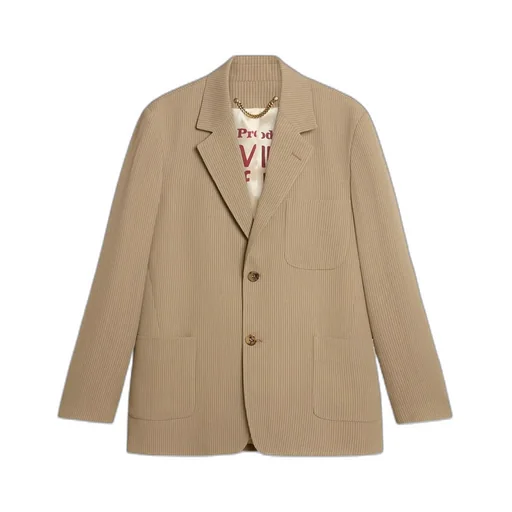 Golden Goose Deluxe Brand Single Breasted Striped Blazer