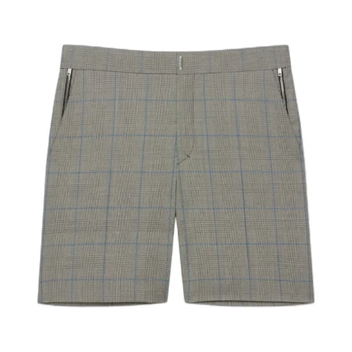 Bermuda In Wool With Prince Of Wales Pattern
