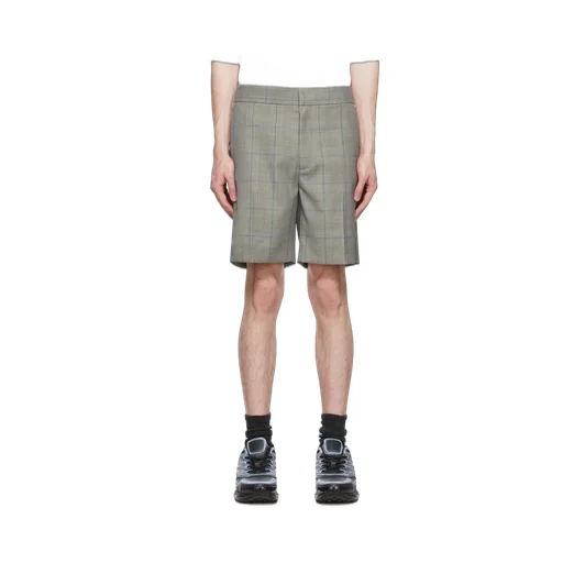 Bermuda In Wool With Prince Of Wales Pattern