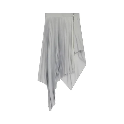 Asymmetric Pleated Skirt