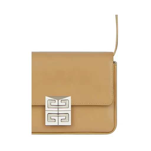 Logo-Buckle Leather Crossbody Bag