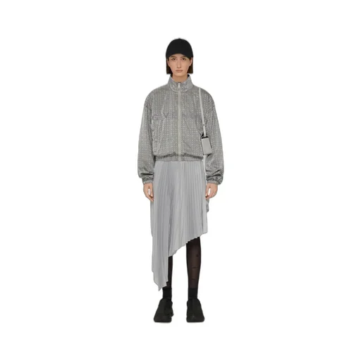 Asymmetric Pleated Skirt