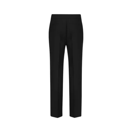 Skirt-Detail Slit Trousers