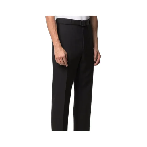 Belted Straight-Leg Trousers