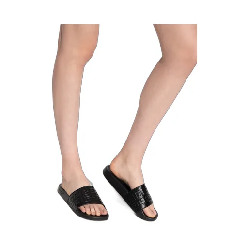 4G Logo Embossed Slip-On Sandals
