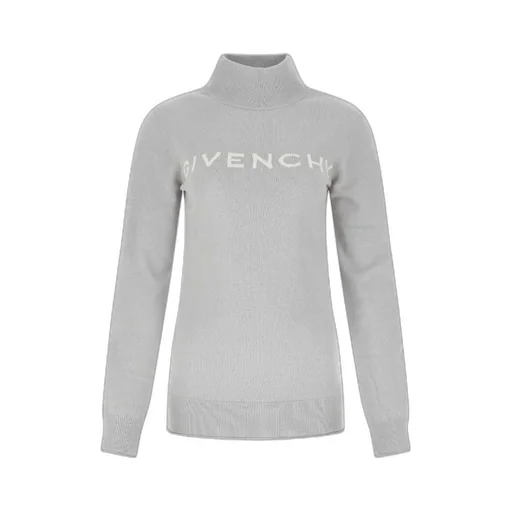 Knit Sweater With Long Sleeves And Monogram Logo