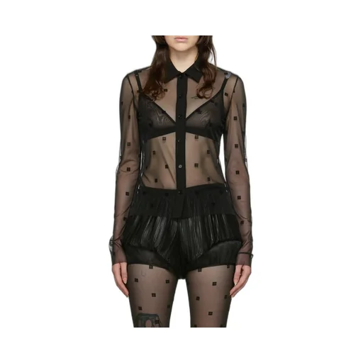 Shirt In Tulle With 4G Pattern