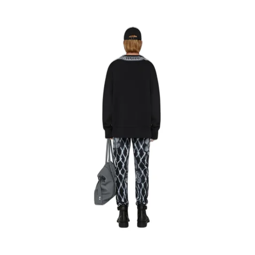 Embossed Chain Print Sweatshirt
