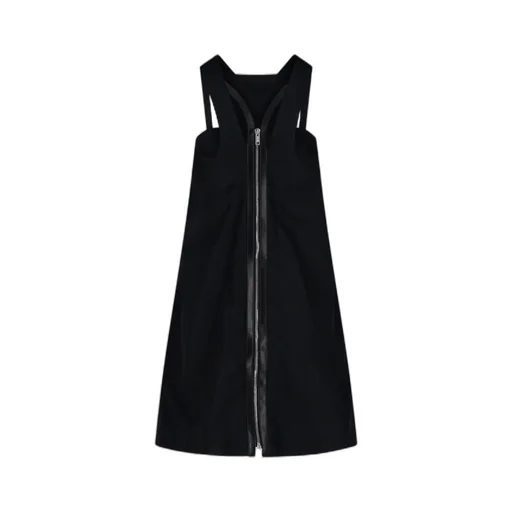 Strap-Detail Cut-Out Sleeveless Shift Dress