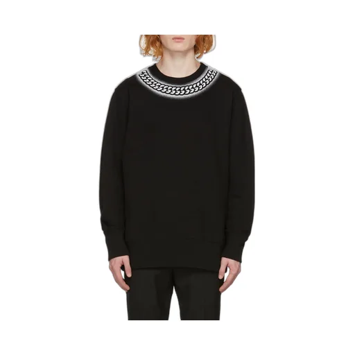 Embossed Chain Print Sweatshirt