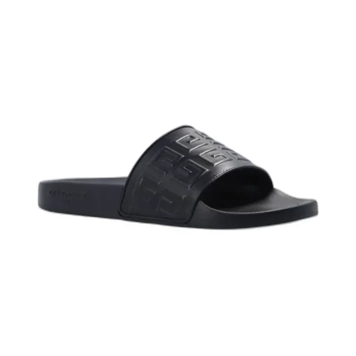 4G Logo Embossed Slip-On Sandals