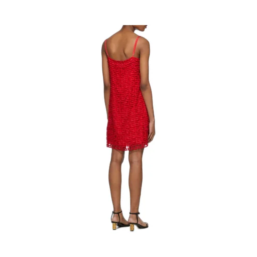 4G-Motif Square-Neck Dress