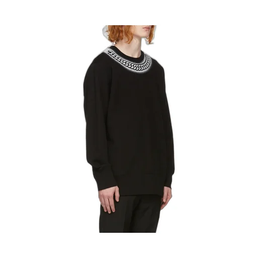 Embossed Chain Print Sweatshirt