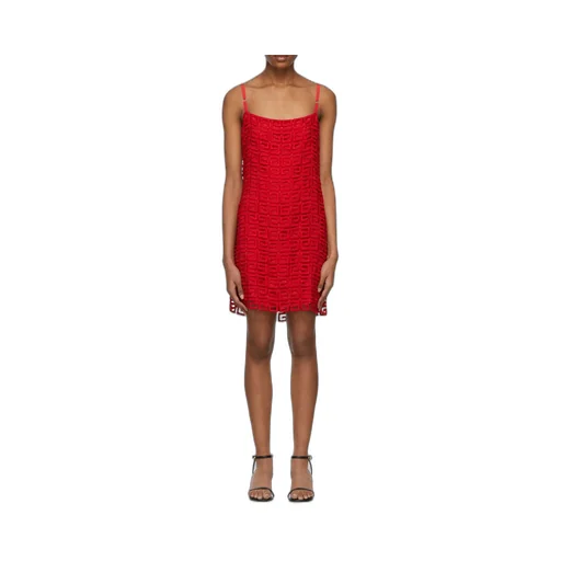 4G-Motif Square-Neck Dress
