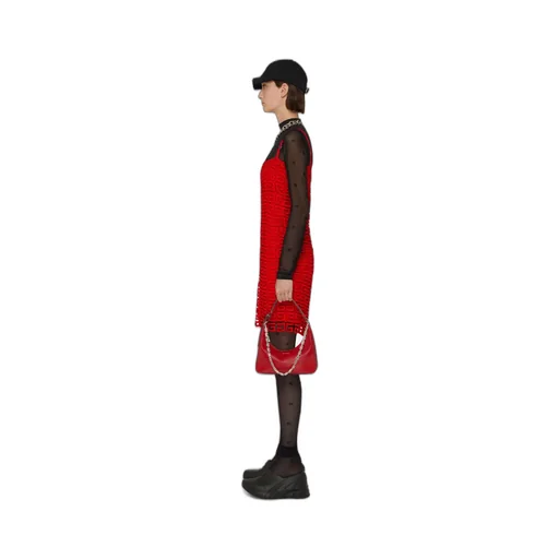 4G-Motif Square-Neck Dress