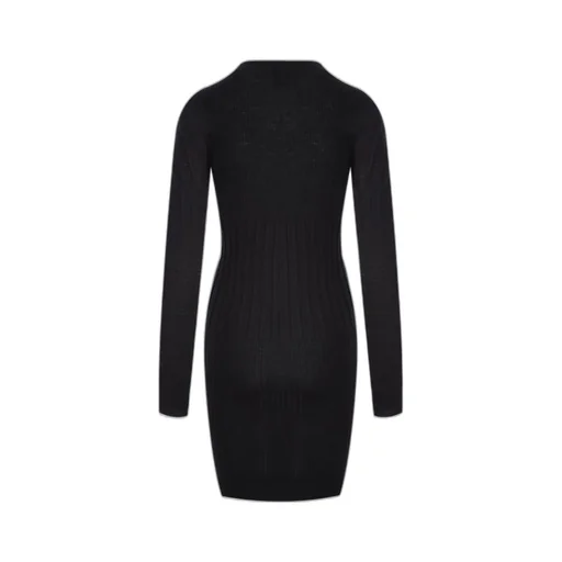 Ribbed-Knit Wool Dress