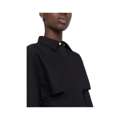 Cut-Out Shirt Dress