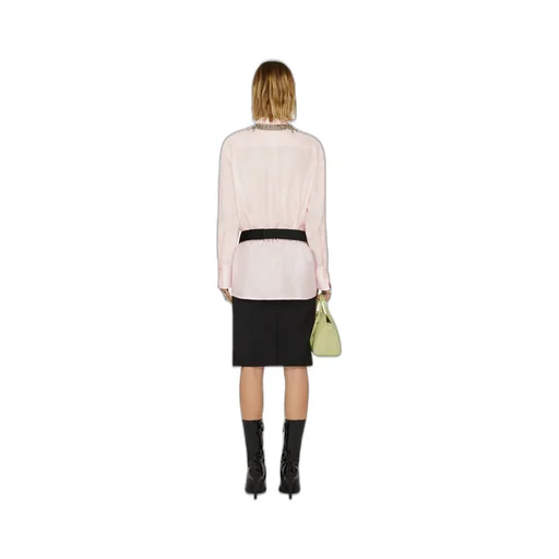 Metallic Zipped Skirt