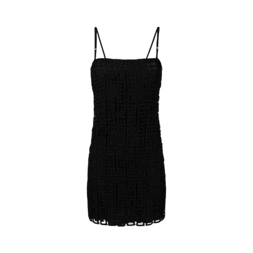 G Embroidered Lace Mini Dress