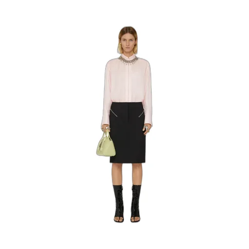 Metallic Zipped Skirt