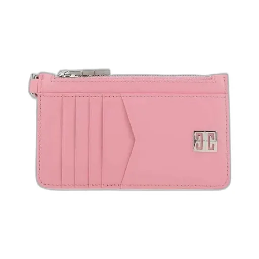 Logo Plaque Leather Wallet