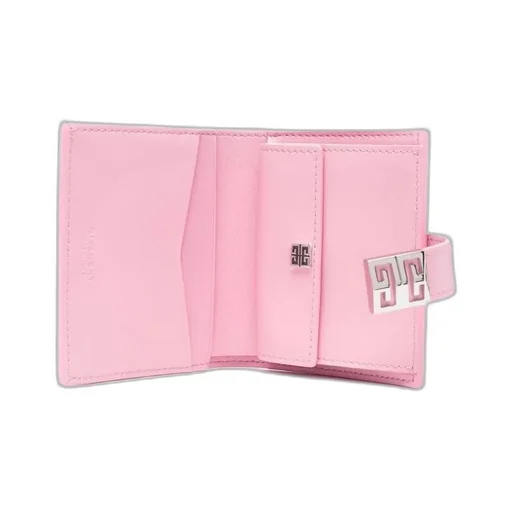 Logo-Fastening Leather Wallet