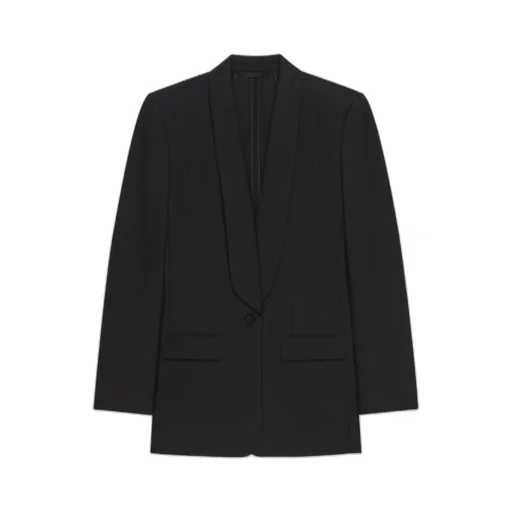 Shawl Lapel Single-Breasted Jacket