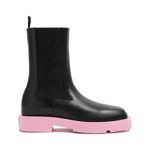 Slip-On Squared Ankle Boots