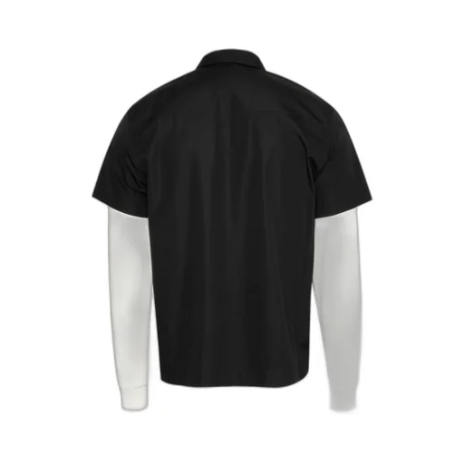 Two-Toned Zip-Up Shirt