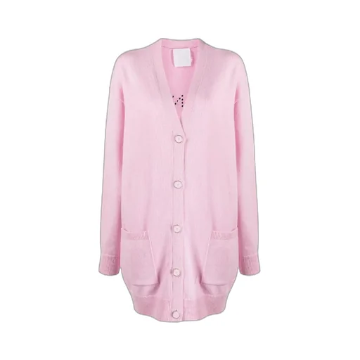 Embroidered Studded Wool-Cashmere Cardigan