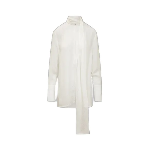 All-Over Logo Detailed Blouse