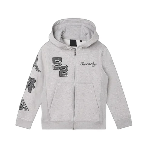 Logo Embroidered Zip-Up Hoodie