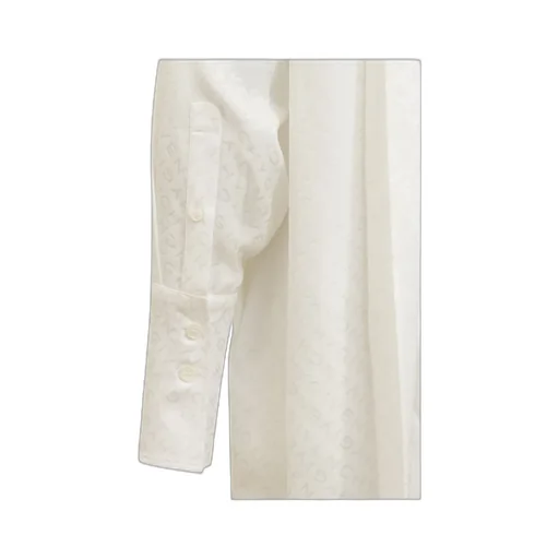 All-Over Logo Detailed Blouse