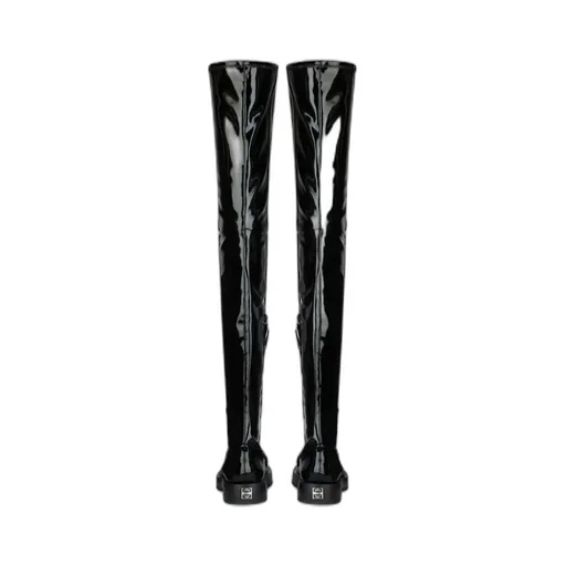 4G Plaque Thigh-High Boots