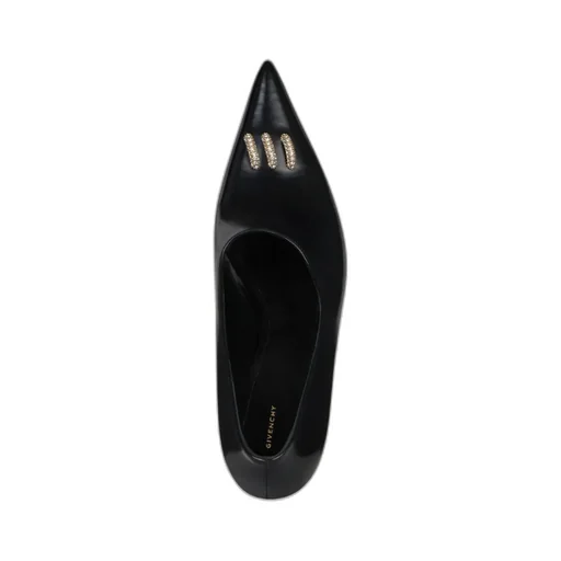 Pointed-Toe Embellished Pumps