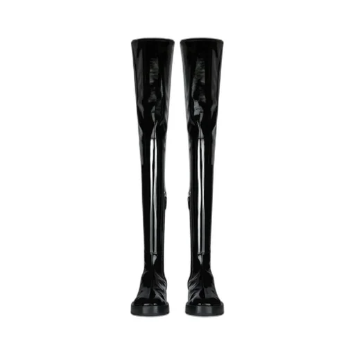 4G Plaque Thigh-High Boots