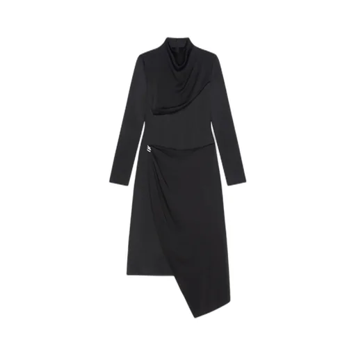 Satin Dress With Crystal Details