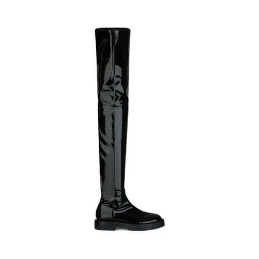 4G Plaque Thigh-High Boots