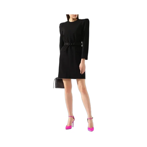 Structured Belted Mini Dress