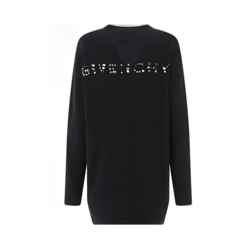 Studded-Logo Longline Cardigan