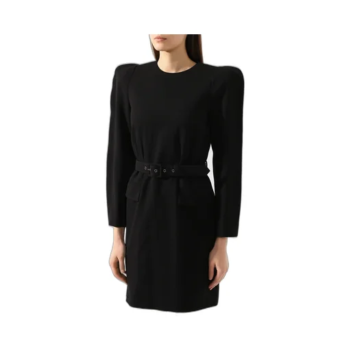 Structured Belted Mini Dress