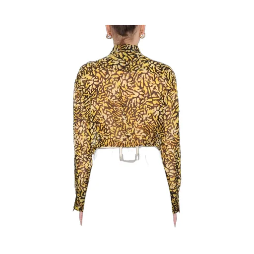 Animal Print Zipped Shirt