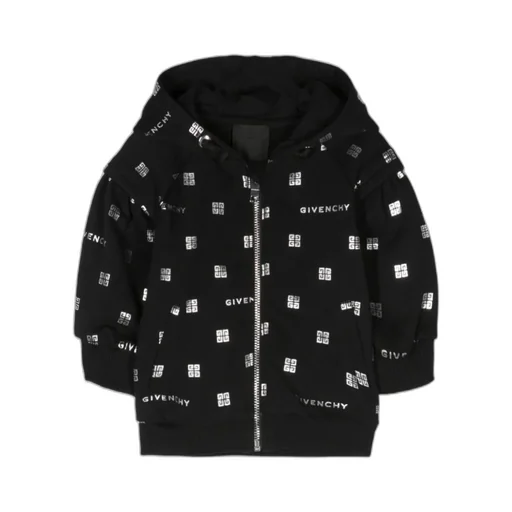 Logo Printed Zipped Hoodie