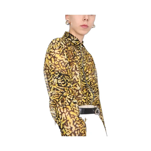 Animal Print Zipped Shirt