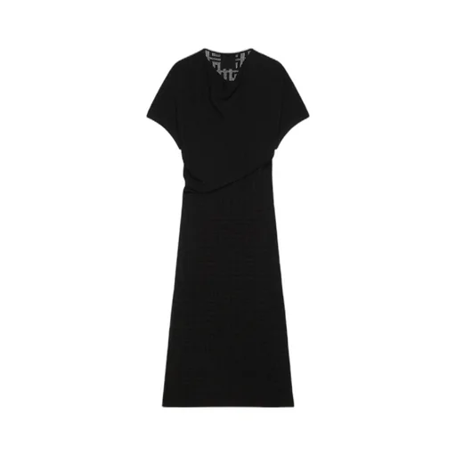 Monogrammed Sheer Detailed Dress