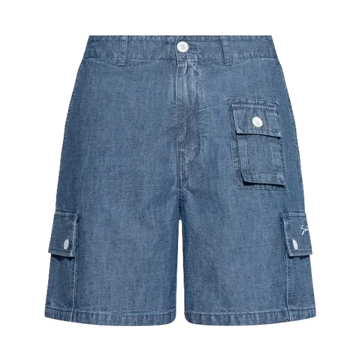 Denim Cargo Shorts
