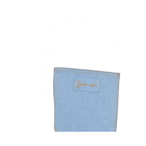 Bi-Color Straight-Leg Jeans