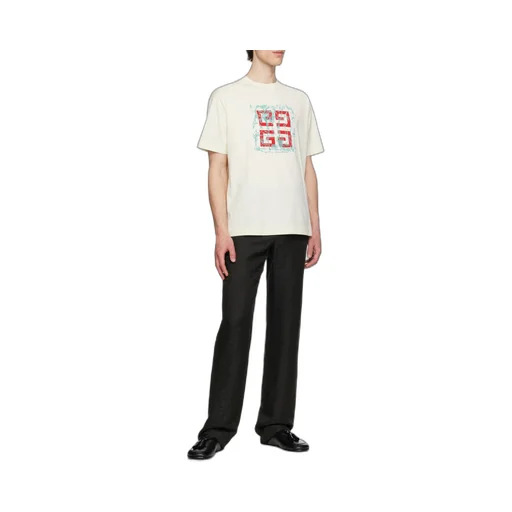 4G Logo Printed Crewneck T-Shirt