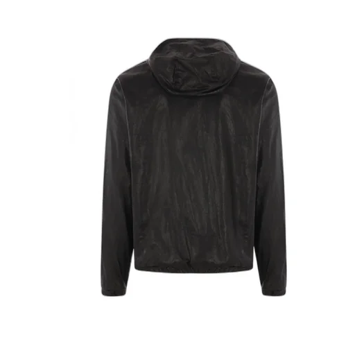 Leather Hooded Jacket