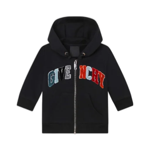 Logo-Appliqué Zip-Up Hooded Jacket